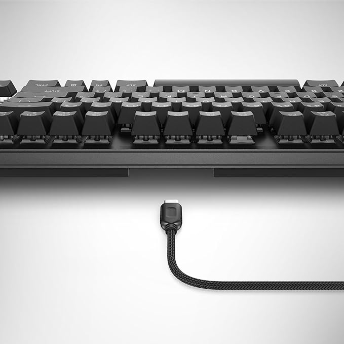 Alienware Tenkeyless Gaming Keyboard - AW420K - Dark Side of The Moon - Wired, Programmable, Cherry MX Red, USB, AlienFX RGB / 16.8 Million Colours