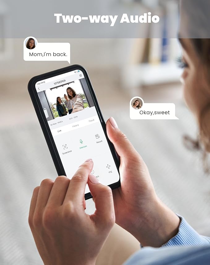 Solar Security Cameras Wireless Outdoor - Battery Power Cameras for Home Security Wifi Cameras Outside Surveillance Camera PTZ 360° Camera System with Floodlight Color Night Vision Motion Sensor Alarm