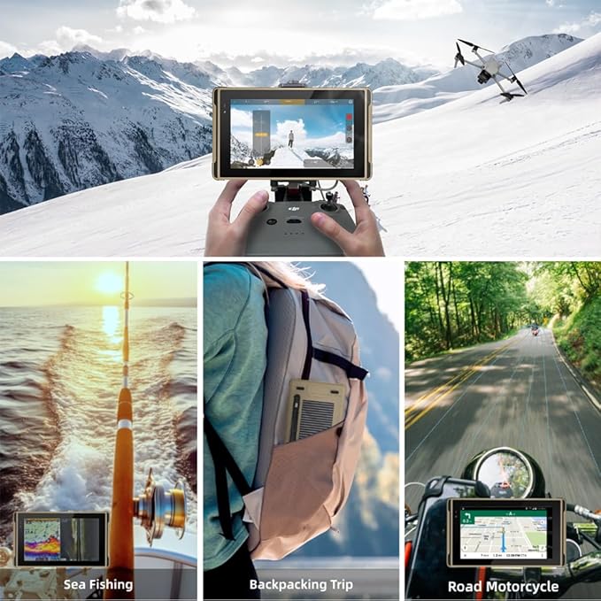 X7 Rugged Tablet 7 inch, 2600nit Sunlight Readable, 8+128GB Android 13 Waterproof Tablets for Outdoor Moto Drone Camera Monitor