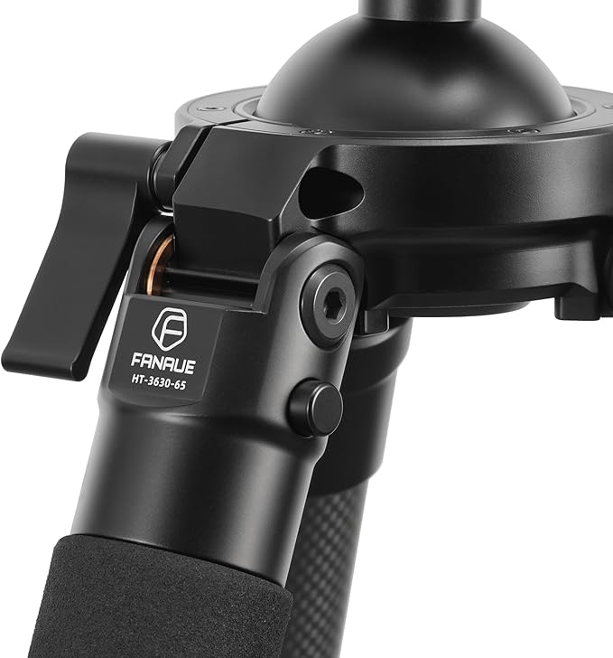 FANAUE HT-3630-65 Carbon Fiber Tripod with 65mm Ball Head – 360° Rotation, ARCA-Swiss Quick Release – 30KG Load, Lightweight & Heavy Duty,Photography, Hunting & Outdoor Activities