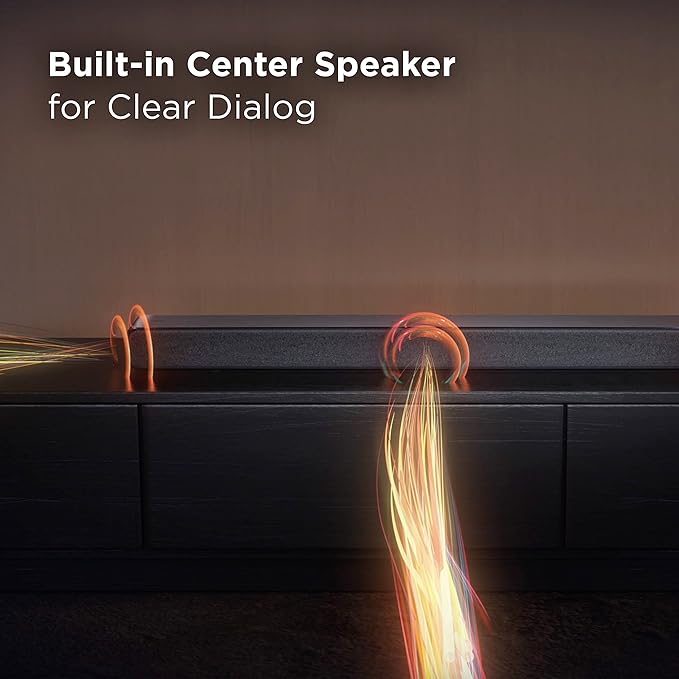 TCL 5.1ch Sound Bar with Wireless Subwoofer (Q6510, 2023 - Model), Dolby Audio, DTS Virtual:X, 430W, Built-in Center Channel Speaker, 2 Rear Surround Sound Speakers, Wall Mount / HDMI cable included