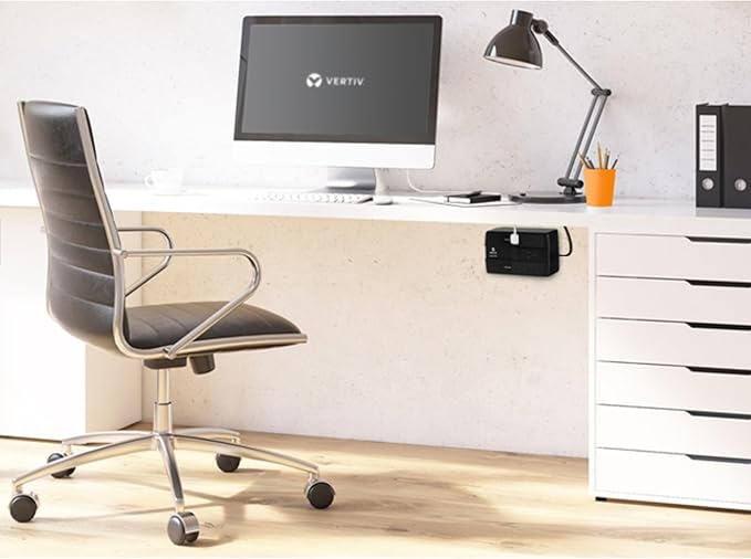 Vertiv Liebert PST5 UPS - 660VA/400W 120V Standby Power, 8 Outlets, Battery Backup with Surge Protection, LCD Screen, Energy Star Certified, 3 Year Warranty, Free Shutdown Software (PST5-660MT120)