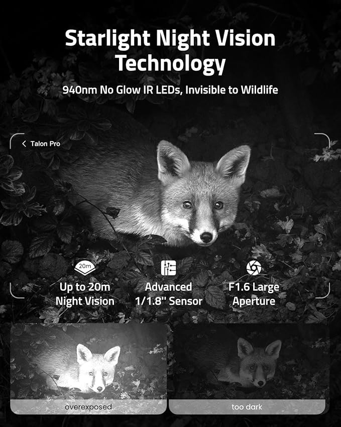 True 4K 4G LTE Cellular Hunting Camera +Battery Pack+6W Solar Panel+64G SD Card, 0.2s Trigger Speed, Game or Trail Camera with GPS, Non-Glow IR, SIM Card, Motion Capture, Talon Pro Solar Kit