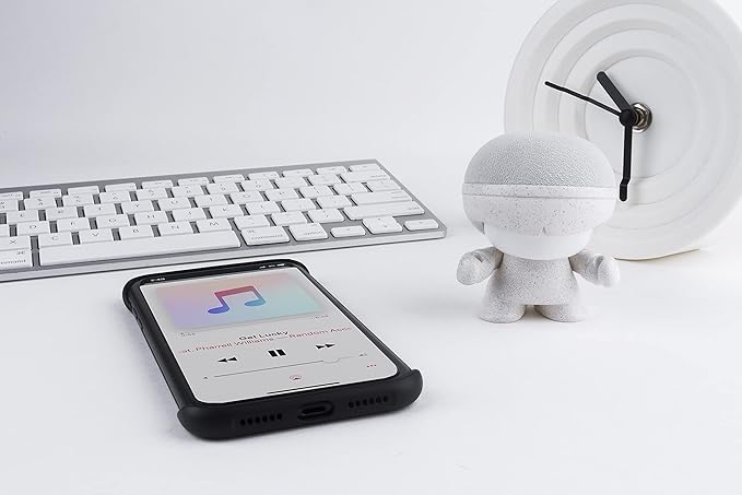 Xoopar Mini Xboy Portable Bluetooth Speaker – LED Light-Up – Powerful 360° Sound – Built-in Selfie Remote – Black