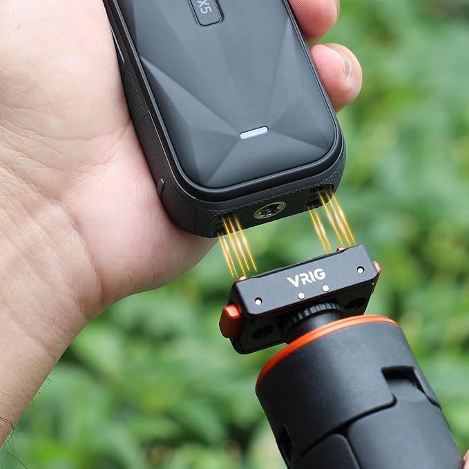 VRIG Magnetic Quick Release Mount for Insta360 X5/ ACE/ACE PRO/ACE PRO2, Magnetic Mount Metal Connection with 1/4" Screw Adapter for Insta360 X4/X3/ONE RS 360 Degree Version/ONE RS Twin/ONE X2