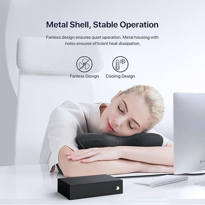 Tenda TEG1005D 5 Port Gigabit Switch, Unmanaged Ethernet Switch, Network Splitter with Traffic Optimization, Plug & Play, Fanless Metal Design Network Switch,IGMP,QoS (Black)