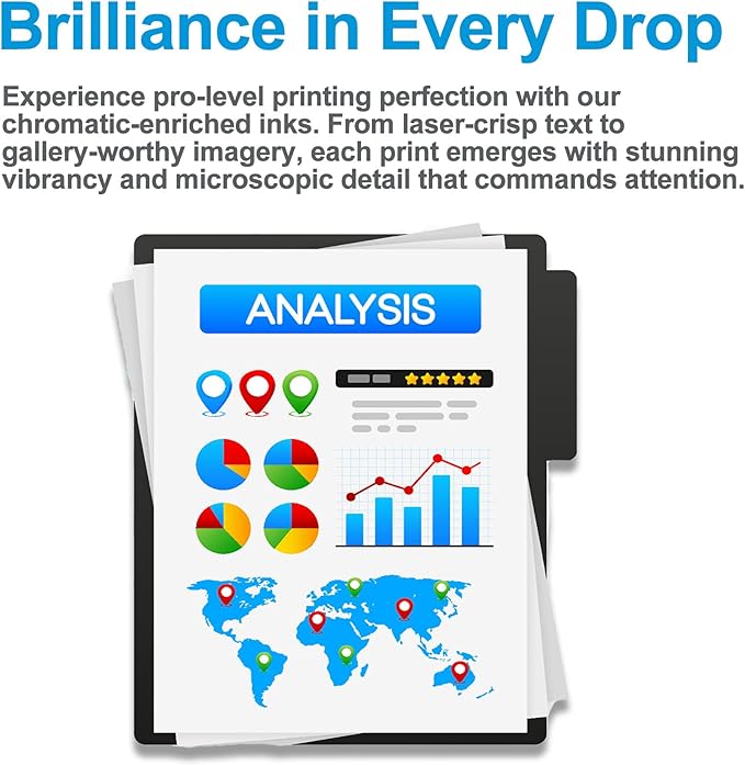 936e Ink Cartridges Combo Pack Replacement for HP 936 936XL for OfficeJet 9122e; Pro 9120e 9120 9125e 9125 9128e 9135e 9135 9110b 9120b 9130b 9130; Pro Wide Format 9730e 9730 Printers KCMY 4-Pack