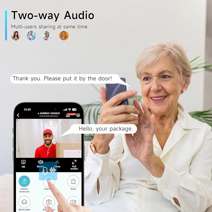 4pcs Wireless Security Cameras Outdoor,5G/2.4G Solar Cameras, 2K Battery Powered Surveillance Cameras for Outdoor Use, Color Night Vision, AI Detection, 2-Way Talk, IP65, SD/Cloud, Works Alexa