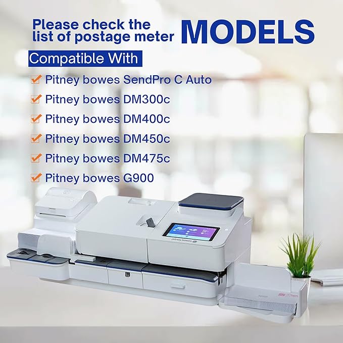 765-9 Ink Cartridge High Yield Replacement for Compatible Pitney Bowes SendPro C Auto DM300c DM400c DM450c DM475c and G900 Postage Meter Red Ink Fluorescent