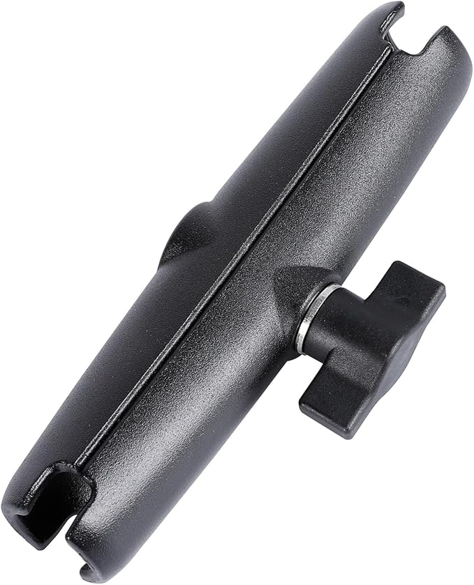 Aluminum Alloy Double Socket Arm Compatible with RAM Mounts B Size 1" Ball Components, Fits Industry All Standard 1" Ball Adapters (5.91" Long Arm)