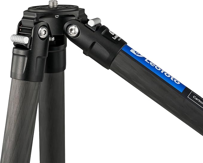 Leofoto Professional Camera Tripod, 62" Compact Carbon Fiber Tripod for DSLR Video Camcorder, 4 Leg Sections, 360° Ball Head, Max Load 25KG/55Lb (LS-364CX+LH-47)