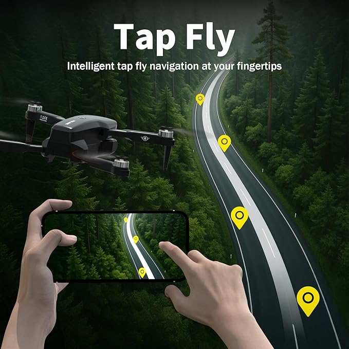 Drone with 1080P Camera for Adults,LED Colorful Light,FPV Drones Outdoor for Beginners Children,RC Quadcopter with WiFi Transmission Altitude Hold Tap Fly Optical Flow Positioning