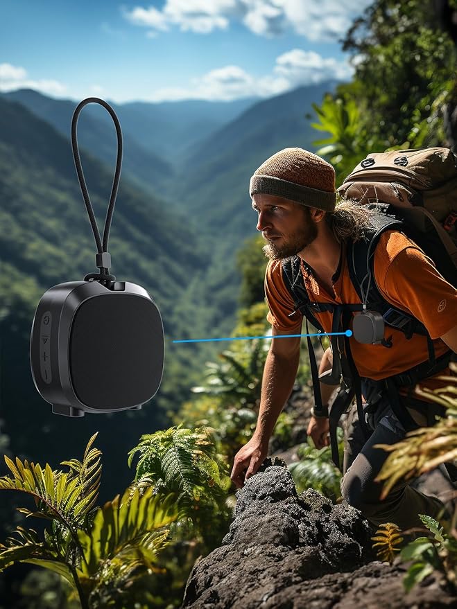 Bluetooth Speaker Portable Media Players Clear Loud Stereo Sound Deep Bass Wireless Speaker With Lights TWS IPX5 Waterproof Small Speakers Long Playtime for Home/Party/Outdoor/Beach Electronic Gadgets