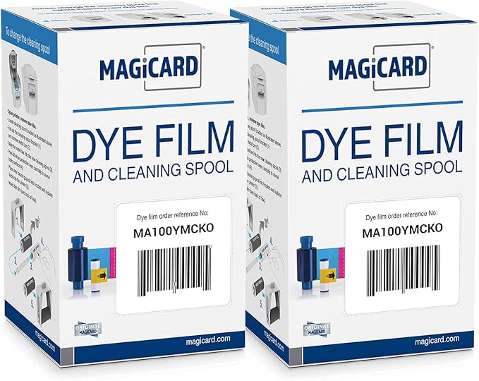 Bodno 2 x Magicard MA100YMCKO Color Ribbon - YMCKO - 100 Prints Software Demo