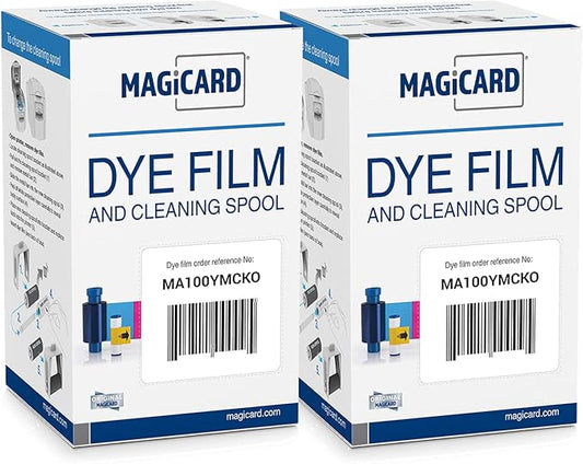 Bodno 2 x Magicard MA100YMCKO Color Ribbon - YMCKO - 100 Prints Software Demo