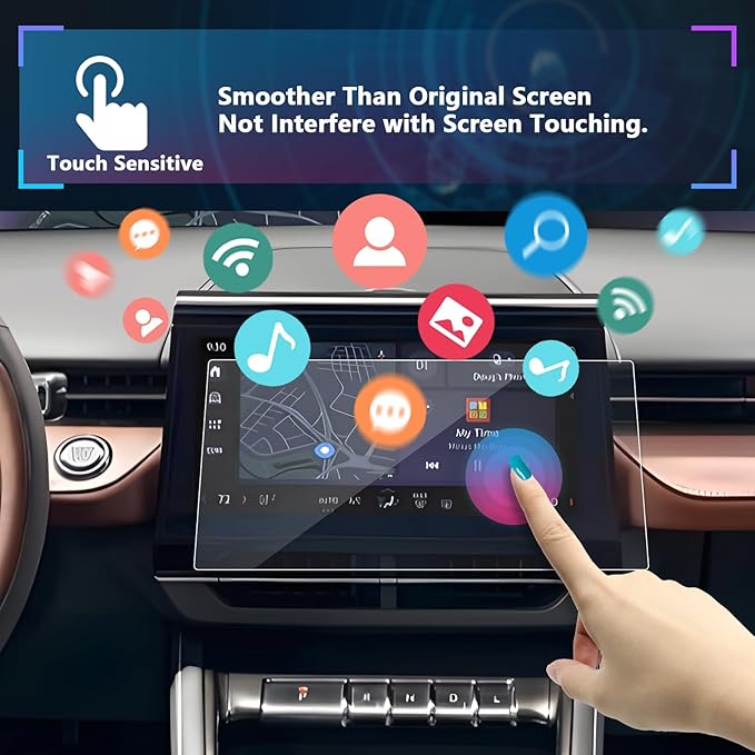 SXCY for 2024 2025 2026 Lincoln Nautilus Accessories 2024 2025 2026 Nautilus Tempered Glass Screen Protector 11.1 Inch Navigation Display Touch Screen Protector[9H Hardness]