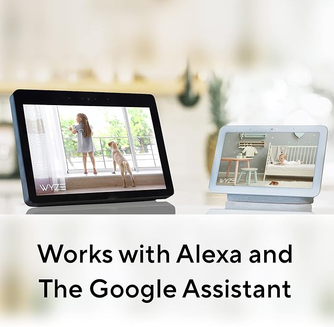 WYZE Cam Pan v2 360° Pet Camera with Phone App PTZ Indoor Smart Security Camera for Dog Cat Baby Elderly Monitoring, 2-Pack