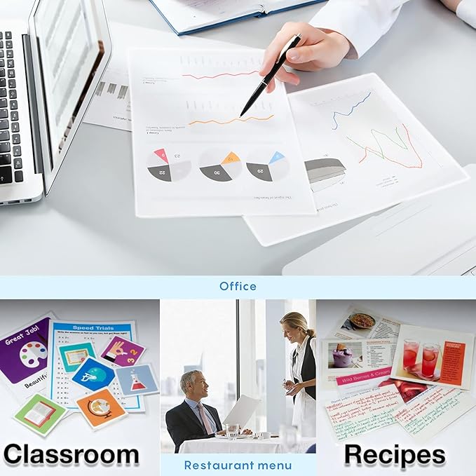 MPRT Laminating Sheets, 3 Mil Clear Thermal Laminating Pouches 8.9 x 11.4 Inches Laminate Sheets Paper for Laminator, 200-Pack