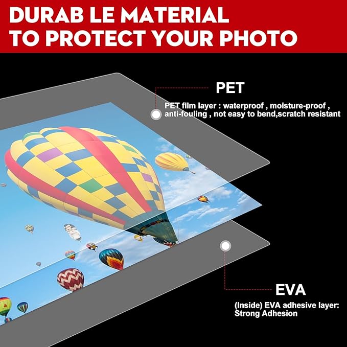 CAREGY 500 Pack Laminating Sheets,Holds 8.5 x 11 Inch Sheets,Thermal Laminating Pouches, 3 Mil, 9 x 11.5 Inches Lamination Sheet Paper for Laminator, Round Corner Letter Size