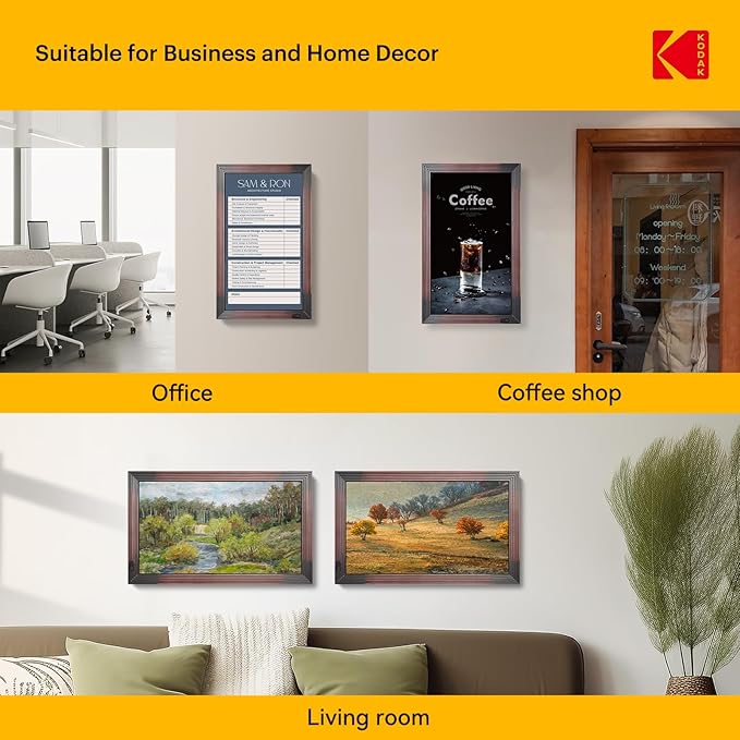 KODAK 21.5" Smart Digital Picture Frame with 32GB+2GB RAM - Auto-Rotating 1920 * 1080 FHD IPS Screen, Remote Control, WiFi/SD Card/App Connectivity for Home, Office & Cafe