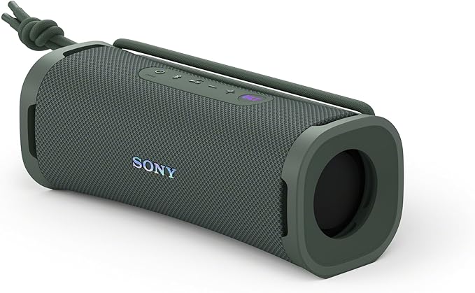 Sony ULT Field 1 Waterproof Portable Bluetooth Speaker, Enhanced Bass, 12h Battery, IP67 Rated Dustproof Shockproof Rustproof, Detachable Strap SRSULT10H, Forest Gray