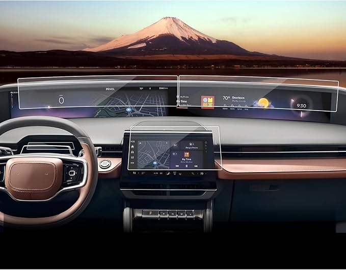 SXCY 5PCS for 2024 2025 2026 Lincoln Nautilus Screen Protector [Tempered Glass, GPS+Front Display Apart]+[Nano, Dash] for Lincoln Nautilus Accessories 2024 2025 2026 Nautilus Screen