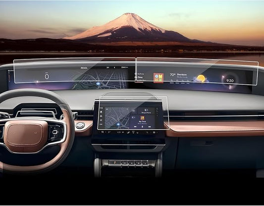 SXCY 5PCS for 2024 2025 2026 Lincoln Nautilus Screen Protector [Tempered Glass, GPS+Front Display Apart]+[Nano, Dash] for Lincoln Nautilus Accessories 2024 2025 2026 Nautilus Screen