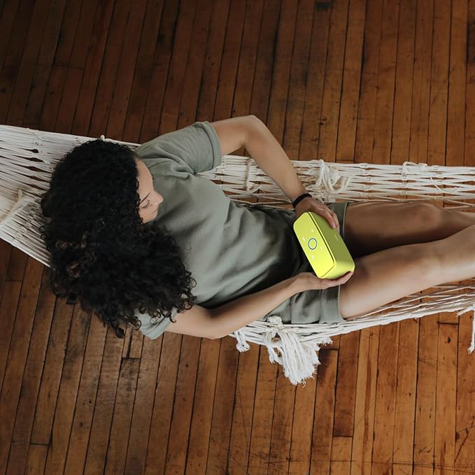 DOSS SoundBox Touch Wireless Bluetooth Speaker with 12W HD Sound and Bass, IPX5 Water-Resistant, 20H Playtime, Handsfree, Portable for Office, Home, Outdoor, Travel-Yellow