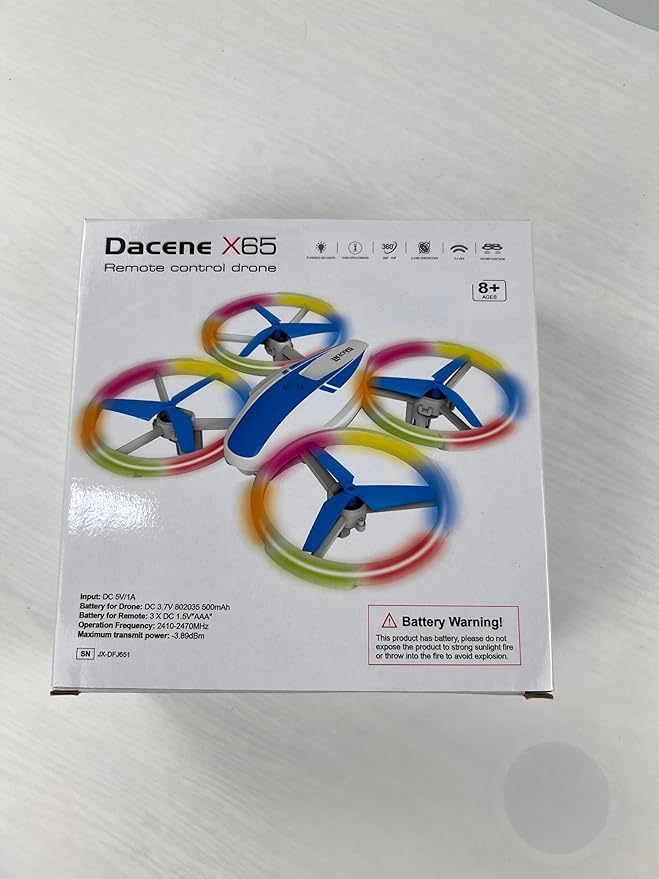 Mini Drone for Kids and Beginners with Fancy LED & Altitude Hold,Birthday Gift for Boys Girls,RC Drone with Propeller Protection,360°Flips,3 Speed Mode,Indoor Outdoor Mini Quadcopter Toy