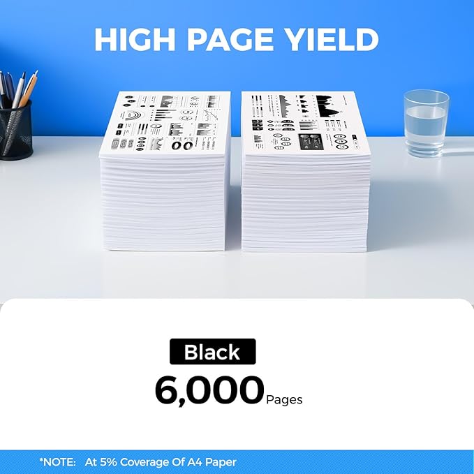 KingKJ MW558 1720 1720DN Toner Cartridge High Yield Black 2-Pack with chip Replacement for Dell MW558 1720 Toner Compatible with Dell 1720 1720n 1720DN Laser Printer Ink All-in-One Copier 6,000 Pages