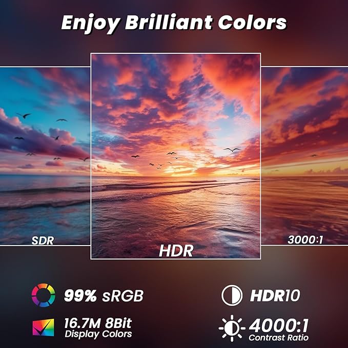 1800R 27 inch Curved Monitor 1080p,Borderless Display,4000:1 Contrast Ratio,75Hz Computer Monitor with FreeSync & Eye-Care,Tilt Adjustable for Home Office,Eye Comfort(HDMI Cable Included)