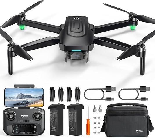 Holy Stone GPS Drone With 4K EIS Camera For Adults, HS175G 249g Foldable RC Quadcopter With Auto Return, Follow Me, 60 Mins Flight Time, Battery Fast Charge, Headless Mode, Upgraded HS175D