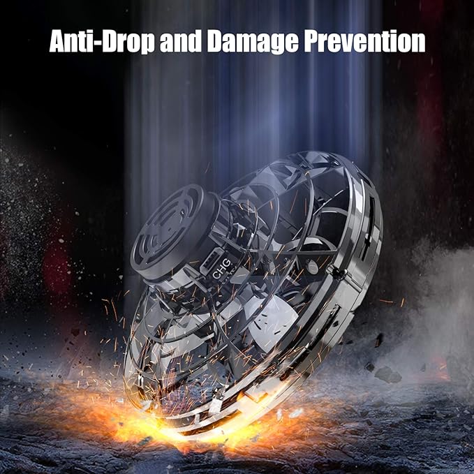 FLYNOVA Hand Operated Mini Drones,UFO Magic Flying Orb Ball Toys with Lights,Hover Boomerang Flying Spinner,Christmas Birthday Gifts for 6 7 8 9 10 11+ Boys Girls Teen,Kids Adults Indoor Outdoor Toys