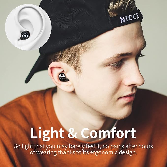 Earbuds for Kids Cute Design in-Ear Wireless Earphones for Kids Boys Adult Bluetooth 5.0 Waterproof Sport Stereo Headphones with Mic for iPhone/Android