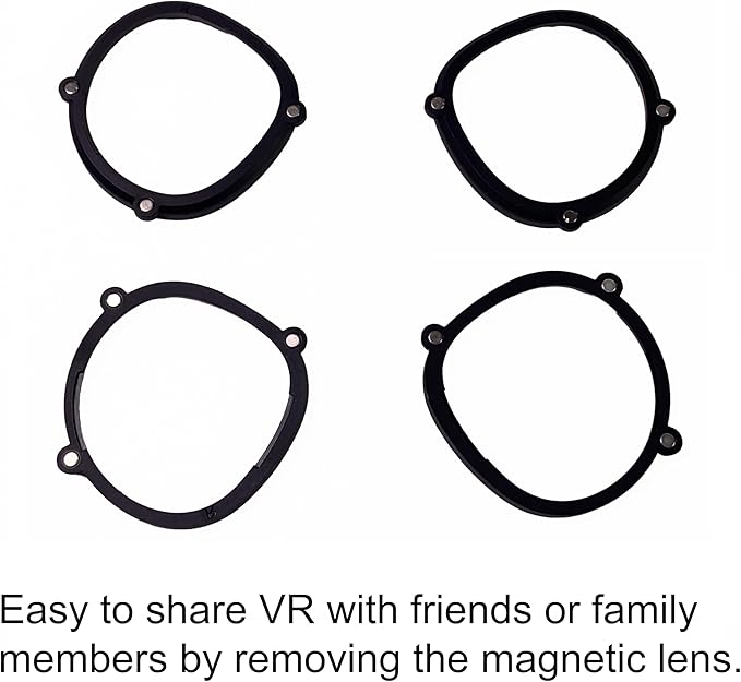 IOOIOO one Lens with Magnetic Frame for L or R Eye for Meta Quest 2 or Quest 3s Oculus VR Headset, (Nearsighted SPH:-1)