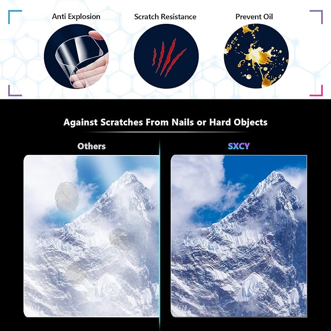 SXCY for 2025 Lincoln Nautilus Screen Protector 11.1 Inch 2024 2025 2026 Nautilus Accessories 2025 Nautilus Navigation Infotainment Screen Protector[2PCS Nano]