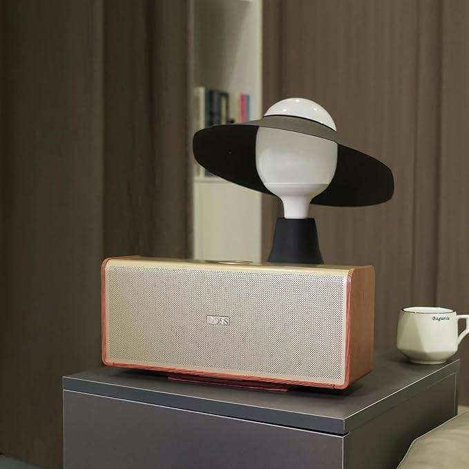 DOSS SoundBox Ultra Bluetooth Speaker with 2.1 Channel Audio, 80W Superior Sound with Deep Bass, Two DSP Technologies, 18H Playtime, BT 5.3, Wireless for Home, Office, Bedroom-Gold