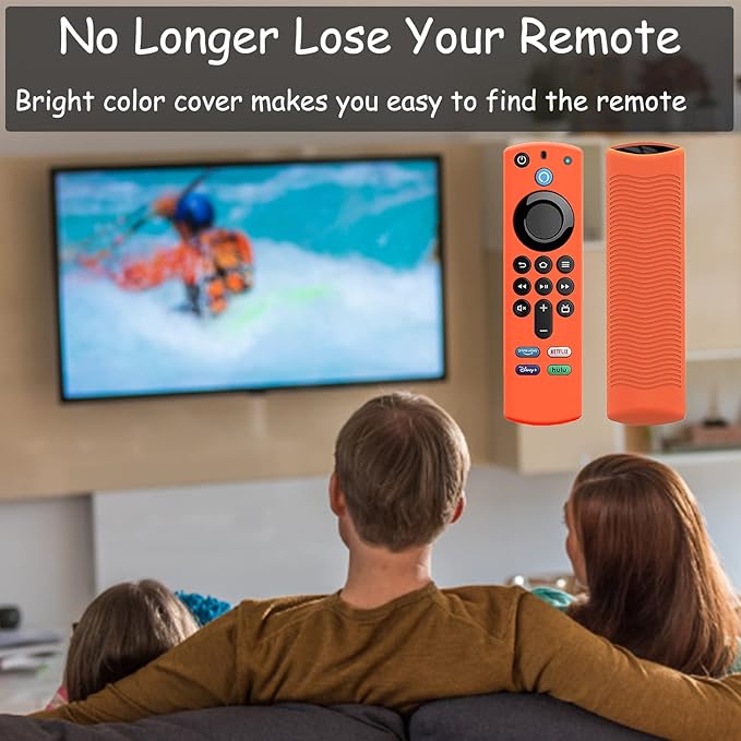 TVstick Remote Cover for Firtvstick 4K Max 3rd Gen 2021,Silicone Protective Case Compatible with Firtv4k TV Stick Alexa Voice Remote Control with Lanyards,Anti-Slip,Shockproof