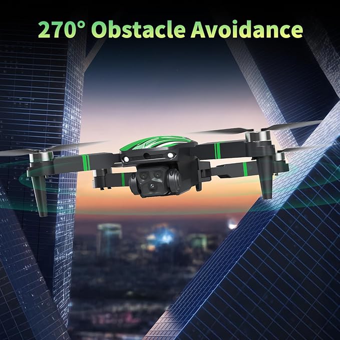 TT19 Drone with Camera for Adults, 1080P HD Camera, Obstacle Avoidance Function Level 3 Wind Resistance Brushless Motor, Drones with Headless Mode 3D Flip