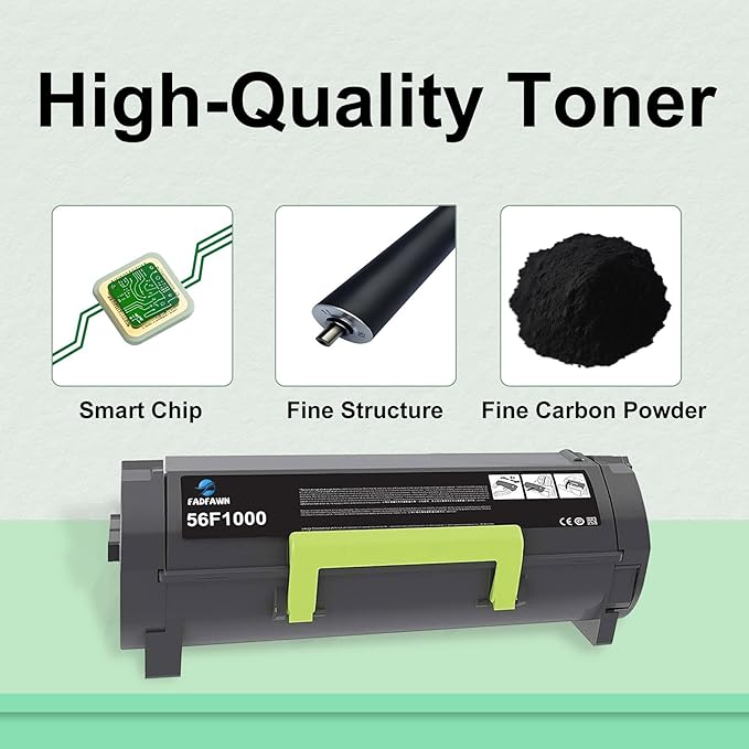 56F1000 High Yield Toner Cartridge Replacement for Lexmark 56F1000 Black Toner Cartridge Work for MS321 MS421 MS521 MS621 MS622 MX321 MX421 MX521 MX522 MX622 Laser Printer
