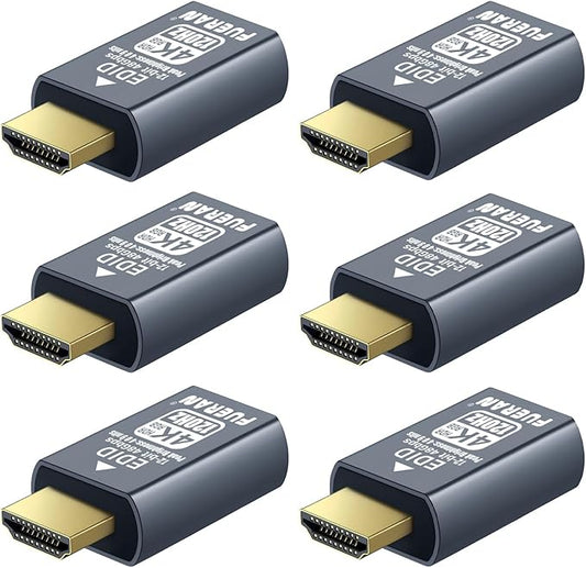 4K 120Hz HDMI 2.1 Dummy Plug – High-Resolution Virtual Display Emulator for PC, VR Headsets & Cryptocurrency Mining EDID Headless Ghost Display Adapter (4K/120Hz-HDR/12bits-6P)