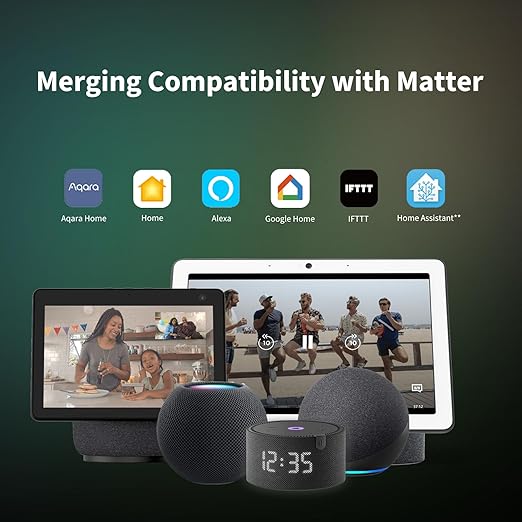 Aqara Dual Relay Module T2,Smart Relay Switch Dry Contact Mode for Garage Doors and Boilers,Light Switch Roller Shade Switch,Supports Homekit and Alexa,Requires a Neutral Line and Aqara Zigbee 3.0 Hub