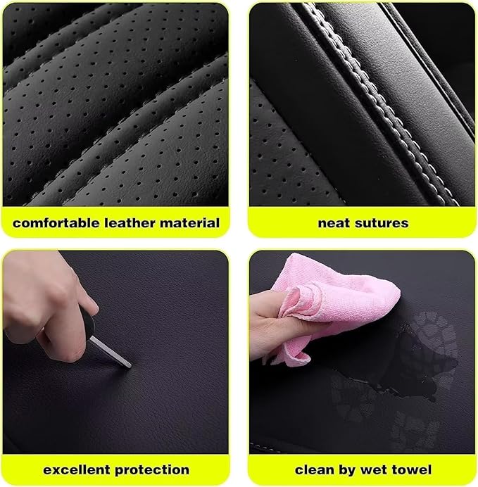 TTX Car Seat Covers 2 Front Seats Fit for Kia Sportage 2009-2026 Breathable Leather Seat Protector with Airbag Compatible Automotive Seat Cushions Cover with Beautiful Patterns (Grey)