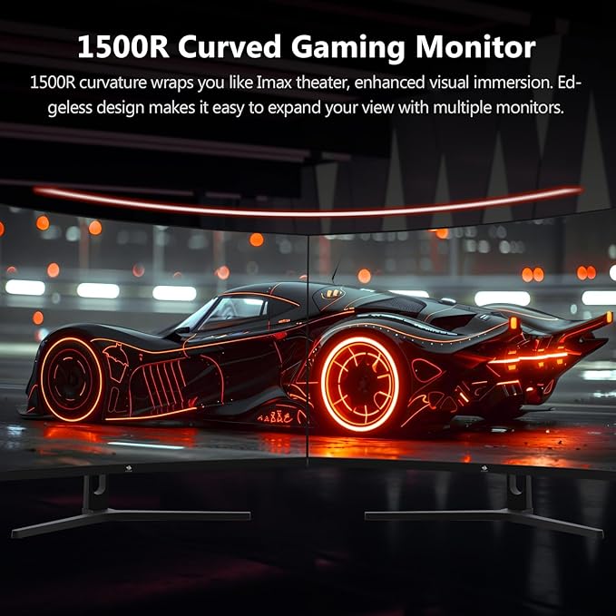 Z-Edge 32 inch Curved Gaming Monitor, FHD 1080P 240Hz Curved Monitor,1500R Computer Monitor, MPRT 1ms Monitor, UG32P 2X DP 1.4 Ports and 2X HDMI 2.0 Ports