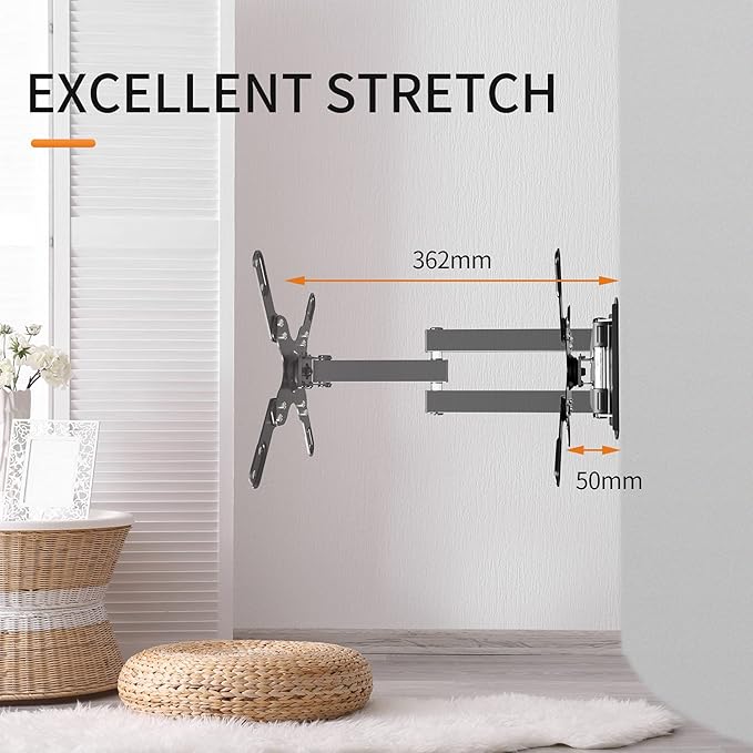 TV Wall Mount, Bracket for Most 13-39 inch LED, LCD Monitor and Plasma TVs, Max VESA 200x200mm by XINLEI (MA1339)