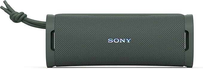 Sony ULT Field 1 Waterproof Portable Bluetooth Speaker, Enhanced Bass, 12h Battery, IP67 Rated Dustproof Shockproof Rustproof, Detachable Strap SRSULT10H, Forest Gray
