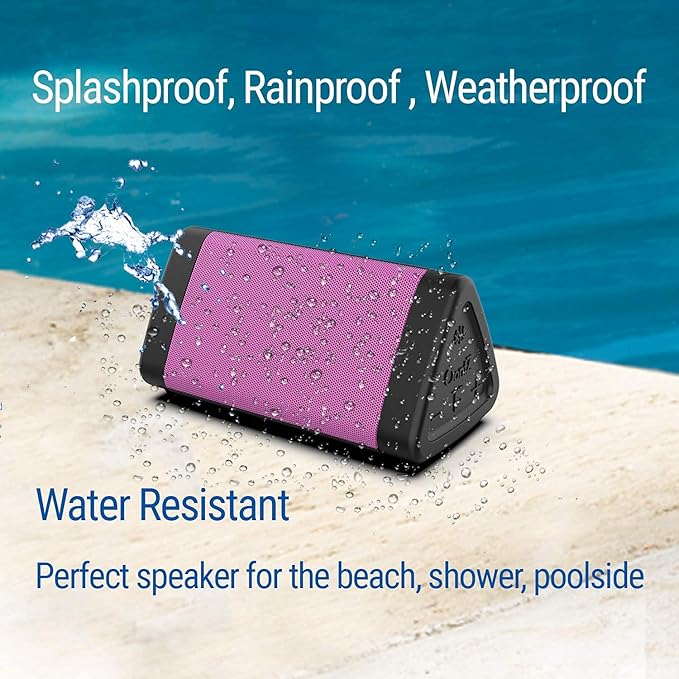 Oontz Upgraded Angle 3 Portable Bluetooth Speaker 5.0-10W Sound, 14-Hr Battery, 100ft Wireless Range, IPX5 Water-Resistant, Budget-Friendly Small Speaker for Travel, Party, Outdoor or Home (Pink)