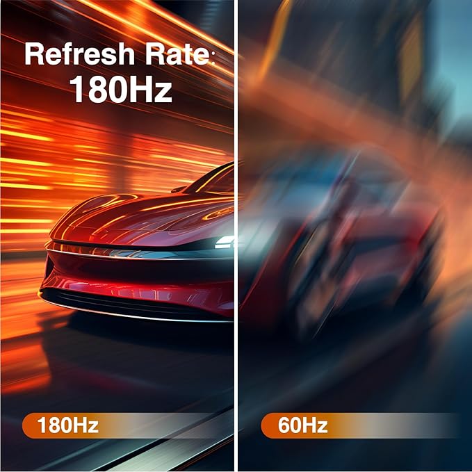 27inch Gaming Monitor 180Hz, IPS, FHD 1080p, 1ms Response Time, Adaptive sync, PC Computer Monitor, 3-Sided Frameless, Ultra Slim, 130% sRGB, Bluelight Filter, DP*1, HDMI*1