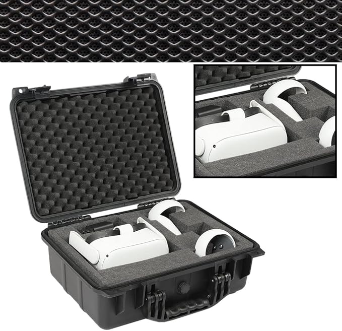 VR Carrying Case Outdoor Portable Storage Box Protector Glasses Bags(Black)