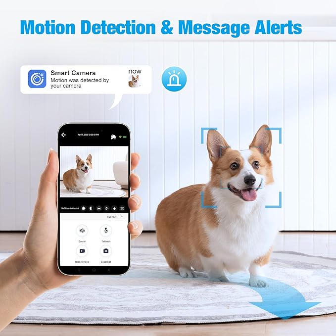 Hidden Camera Spy Camera,1080P HD Mini Nanny Cam for Home/Office with Night Vision, App Control WiFi Indoor Security Cameras, Motion Detection,Wireless Remote Viewing Cam